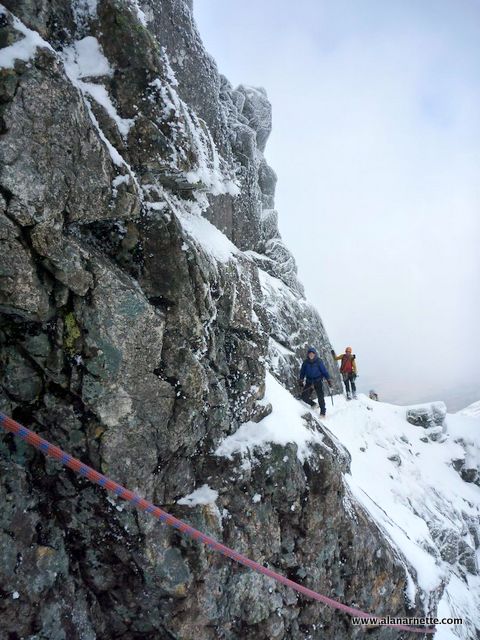 Alan on Ben Nevis Summit eastern traverse